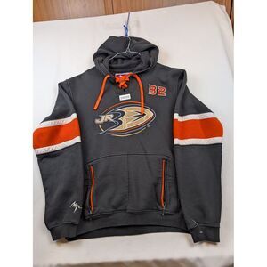 Lutch Usa Hoodie Men's XL Black Pullover NHL Jr. Anaheim Ducks Jacob Larsson #32